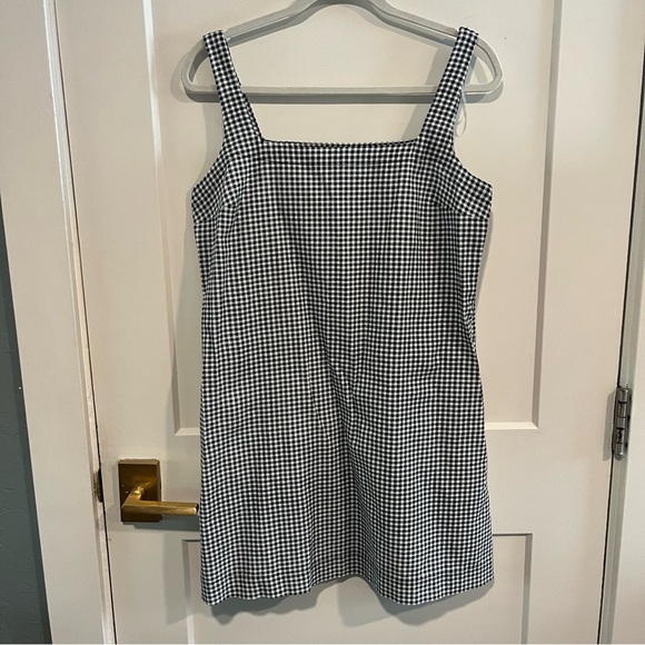Target A New Day Black Gingham Mini Shift Dress Small - Picture 3 of 10